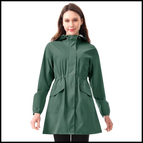 Waterproof Packable Rain Jacket for Outdoor Hiking Cycling Travel
